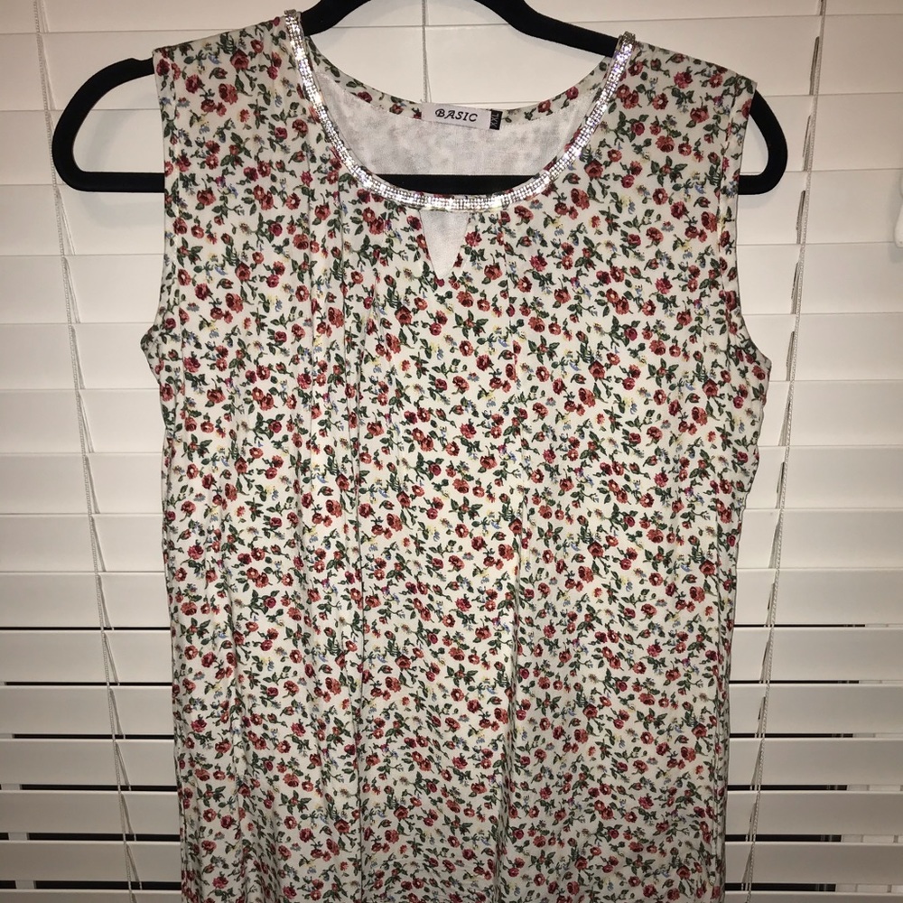 Long floral formal top